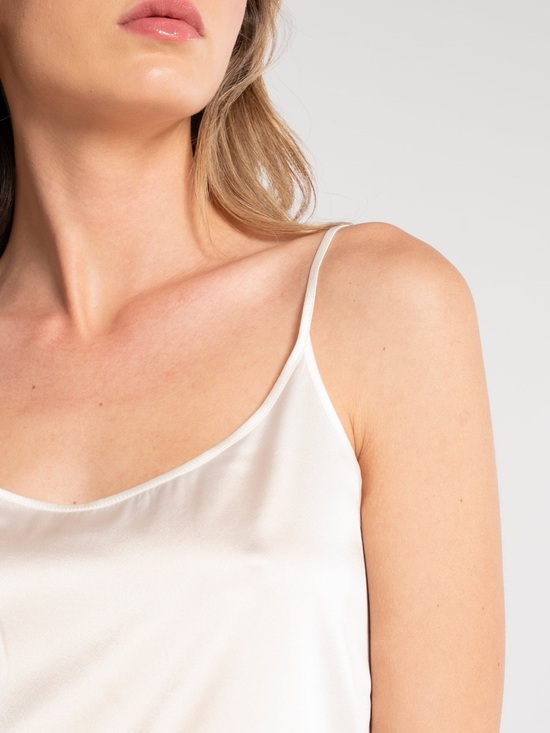 Talbots Tops - Cream stretch silk cami P petite camisole tank top timeless old money Talbots